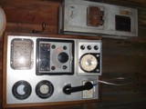 Vintage Electronics on Wooden Table