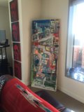 City Street Scene Painting in a Los Angeles Living Room