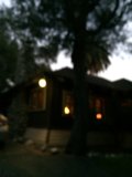 Blurry Nighttime Villa