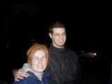 Nighttime Portrait of Mel and Dave B