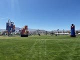 Inflatable Oasis in a Green Field