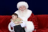 A Christmas Cuddle on the Red Couch