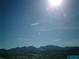 Sunlit Mountain Range