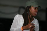 Green Hat with a Mic