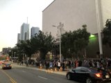 Urban Crowd at Busy Intersection