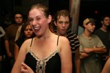 Black Bra Babe at the Club