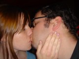 Intimate Kiss Between Two Young Adults