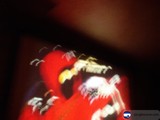 Blurry Red and Black Screen