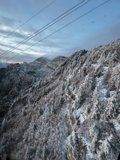 Snowy Mountain and Power Lines