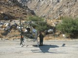 Helicopter ride through the wilderness