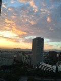 Sunset over the City Skyline
