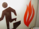Fire Symbol on Sign
