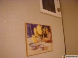 Floral Accents on the Fridge