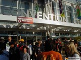 Outside the ASR Convention Center