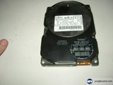 Vintage Hard Drive with Barcode