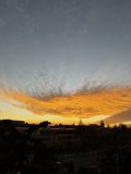 Santa Fe Sunset over Cloudy Skies