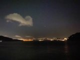 Nighttime Silhouettes Above San Francisco Bay