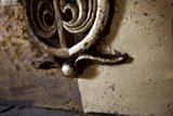 Handrail with Decorative Metal Emblem