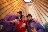 Three Men and Their Beers