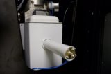 White Machine with Blue Wire