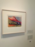 Mountain Range Painting on Display