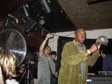 Man with Microphone at Crowd Event