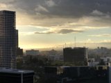 High Rise Cityscape at Sunset