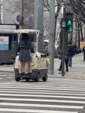 Urbane Encounters: Man with Cart in Seoul