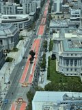 Red Line Road in the Heart of San Francisco