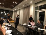 Group Dining at a Cozy Restaurant