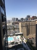 Poolside Cityscape