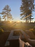 Fire Pit Sunset Feet