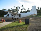Small Plane on a Tropical Airfield