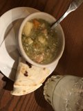 A Warm Bowl of Soup with a Side of Tortilla