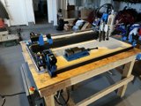 Advanced CNC machine in a modern factory workshop