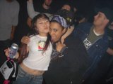 Tattooed Woman at Nightclub