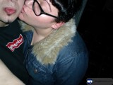 Romantic Kiss in Winter