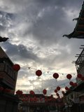 Red Lanterns Illuminating the Night Sky