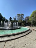 Relaxing in the Plaza Fountain