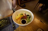 Chirashi Sushi Bowl with Fresh Sashimi and Rice