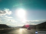 Driving into the Sun