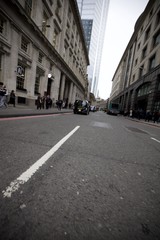 City Street View in London's Financial District