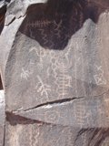 Ancient Artifacts on a Slate Rock