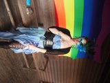 Rainbow Masked Evening Wear