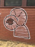 Artistic Expression on the Brick Wall