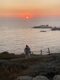 Walking along the Ocean