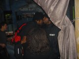 Romantic Kiss in an Urban Bar