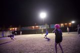 Nighttime Soccer Excitement