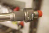 Metal Pipe with Red Cap