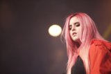 Pink-Haired Performer Takes the Stage